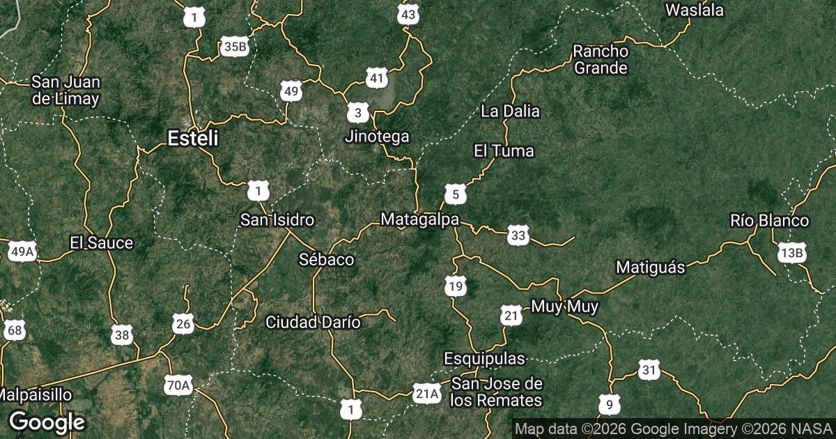 190.106.0.0 Matagalpa, Matagalpa Department, 🇳🇮 Nicaragua