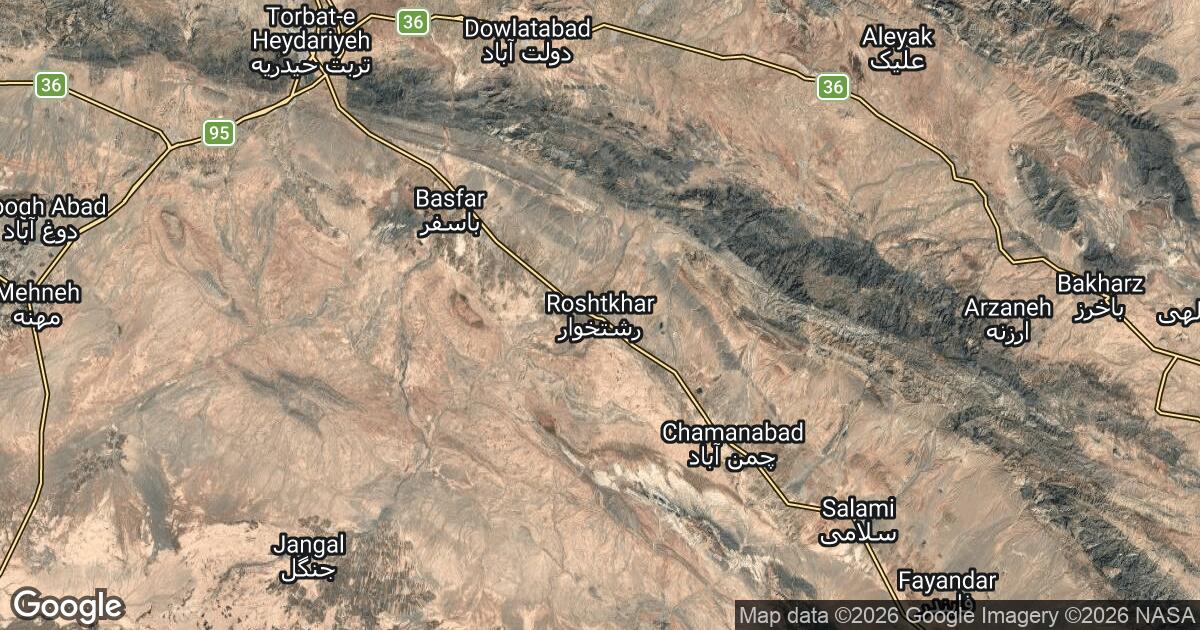 46.102.184.0 Roshtkhvār, Razavi Khorasan, 🇮🇷 Iran