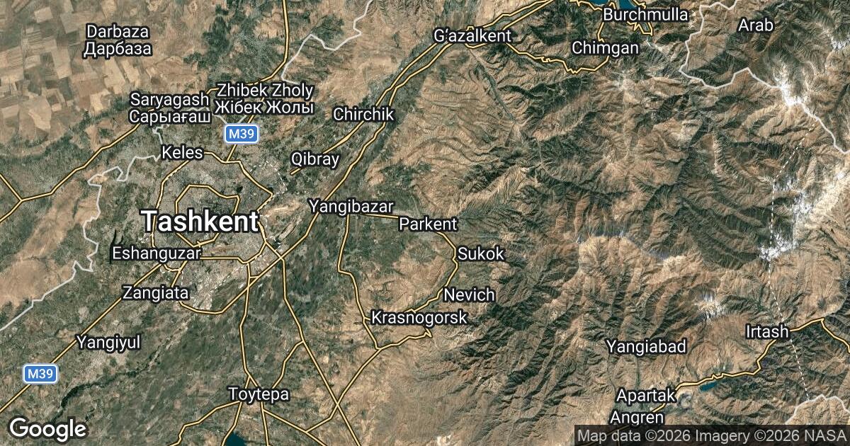 170.168.60.0 Parkent, Tashkent Region, 🇺🇿 Uzbekistan